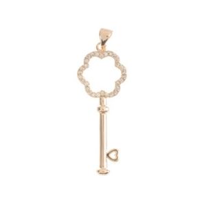 18K Gold Filled Lucky Charm Key, necklace pendant
